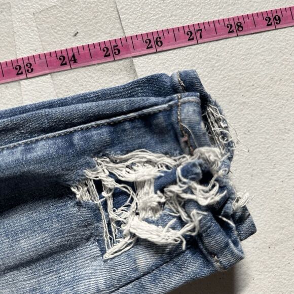 American Eagle Womens Curvy Hi-Rise Jegging 2 Short Distressed Stretch Destroyed - Picture 5 of 14